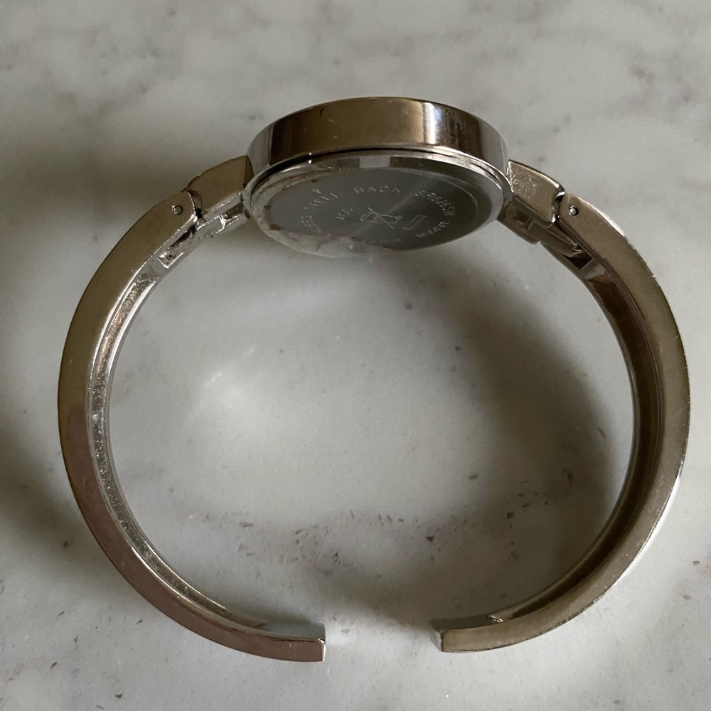 Avon Silver-tone Contemporary Classic Cuff Watch with Large Numbers - Picture 4 of 8